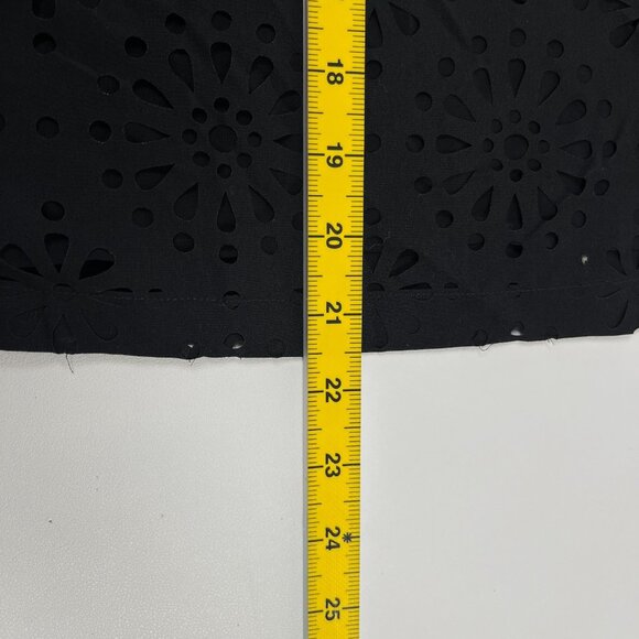 $428 NWOT See by Chloé Eyelet Top Lasercut Perforated Blouse Size 36 Black - Picture 13 of 14